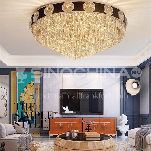 Crystal lamp living room lamp led ceiling lamp modern light luxury European round bedroom lamp JBS-18088